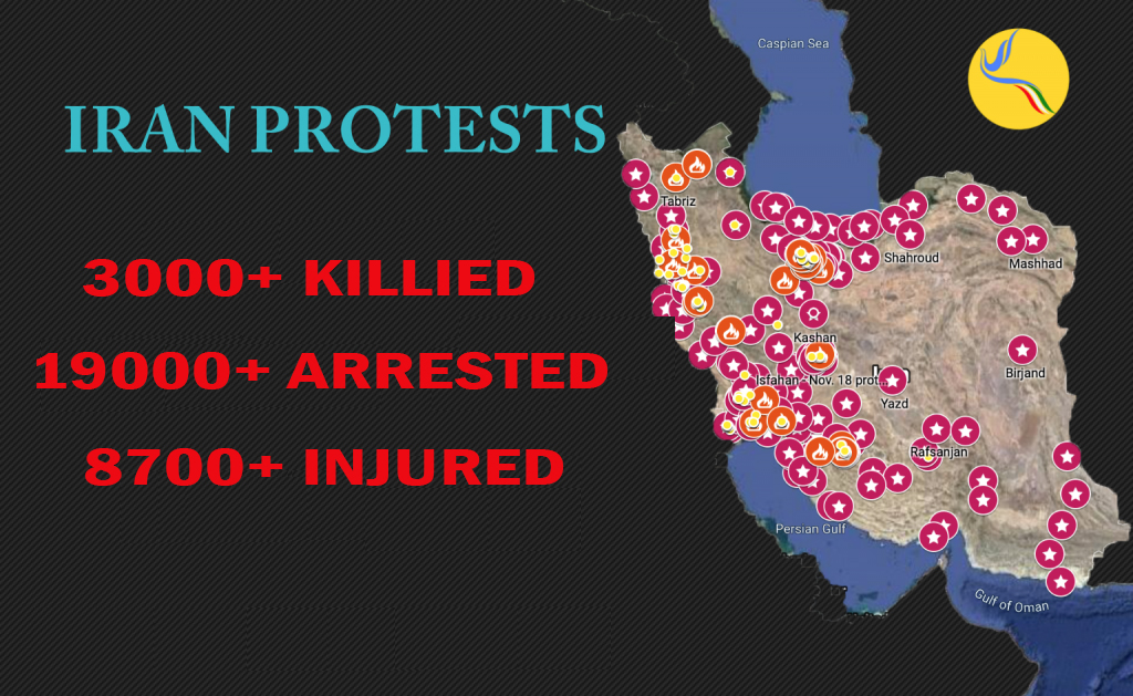 Comprehensive Report of 2019 “Bloody November” Iranian Protests. Study of the data of 3000+ murdered and 19000+ detained. Includes the names of 850+ murdered. – Middle East Human Rights Center